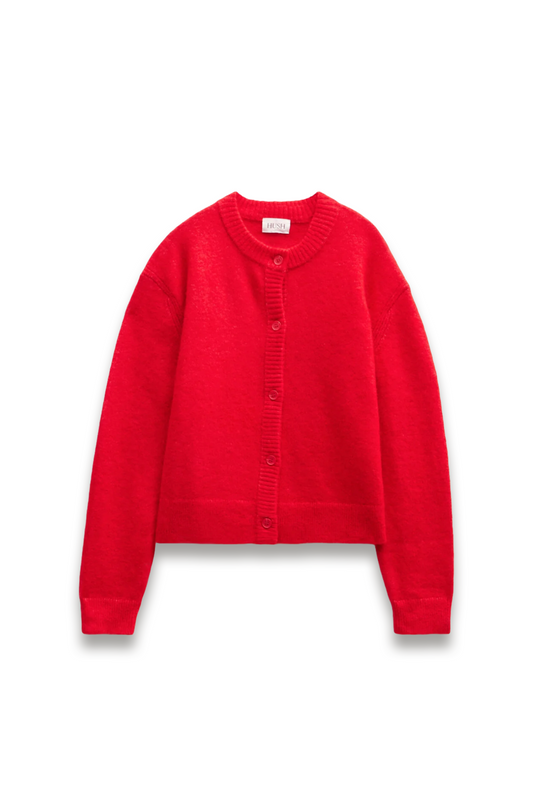 Juni Crew Neck Wool Blend Cardigan