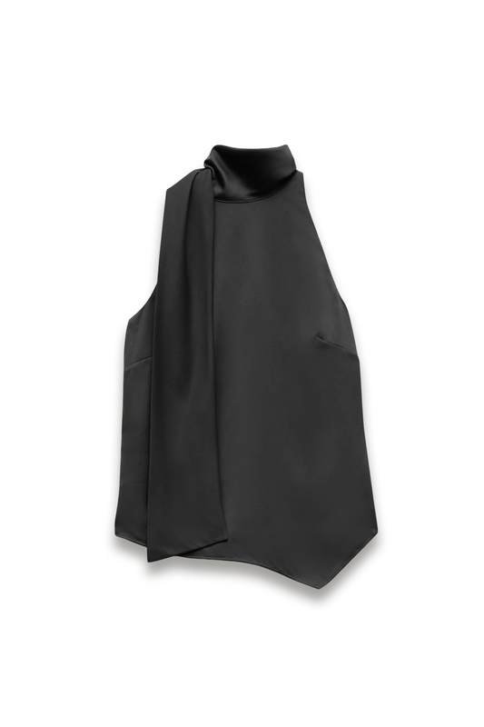 Halter Neck Satin Top