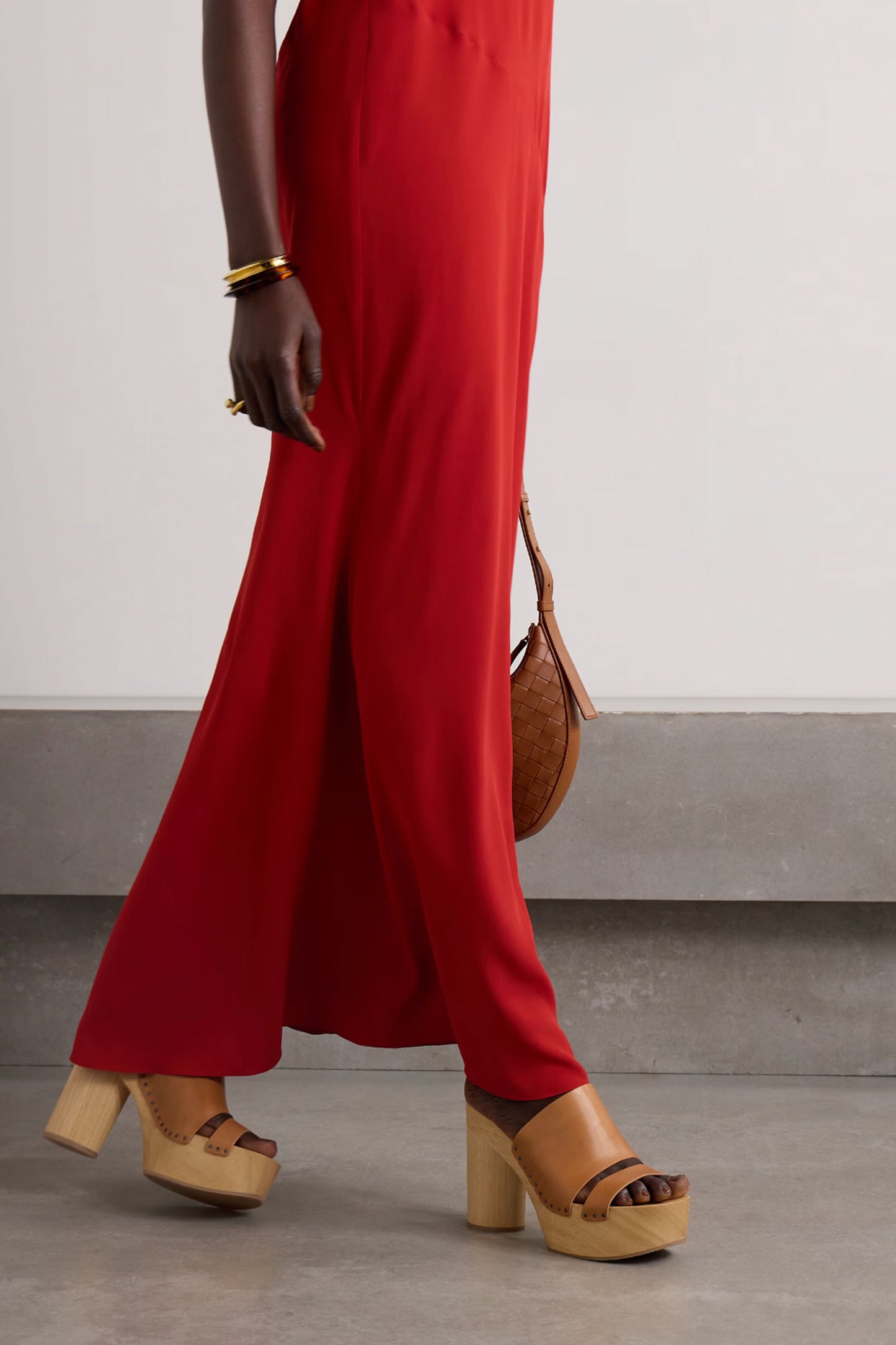 Hyun Leather Platform Mules