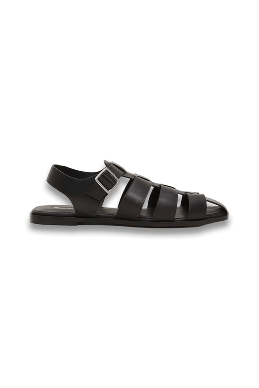 Leather Chunky Strap Sandal