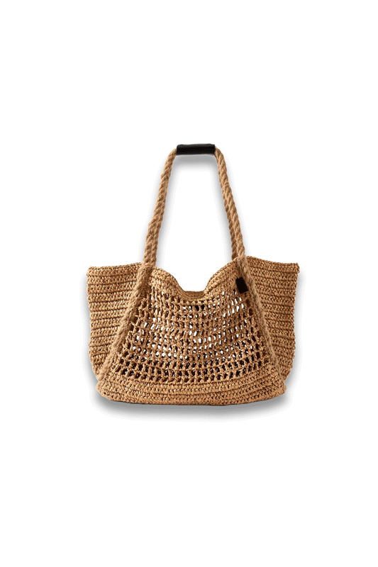 Neutral Woven Tote Bag