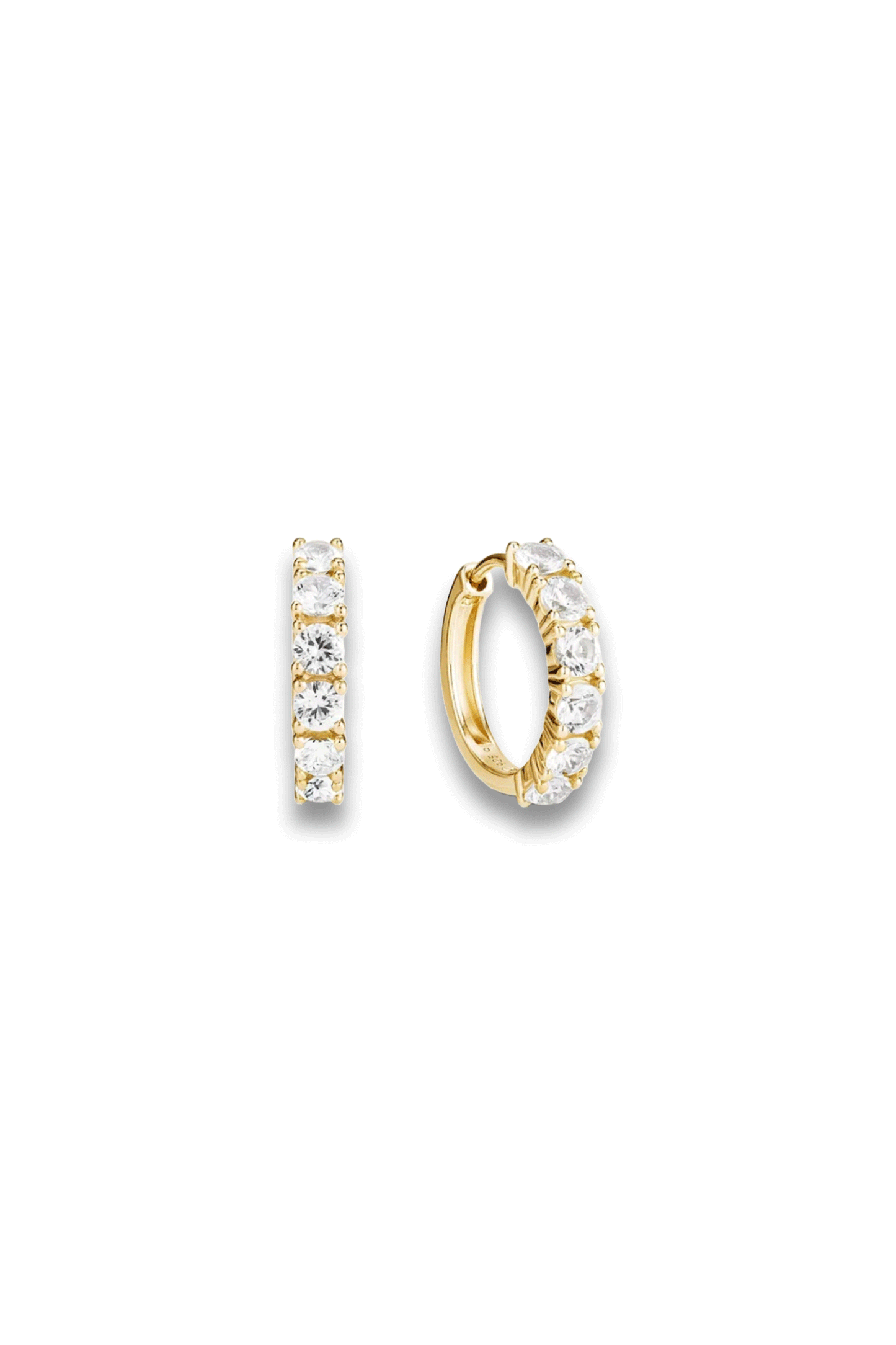 Lab Grown Sapphire Small Hoops