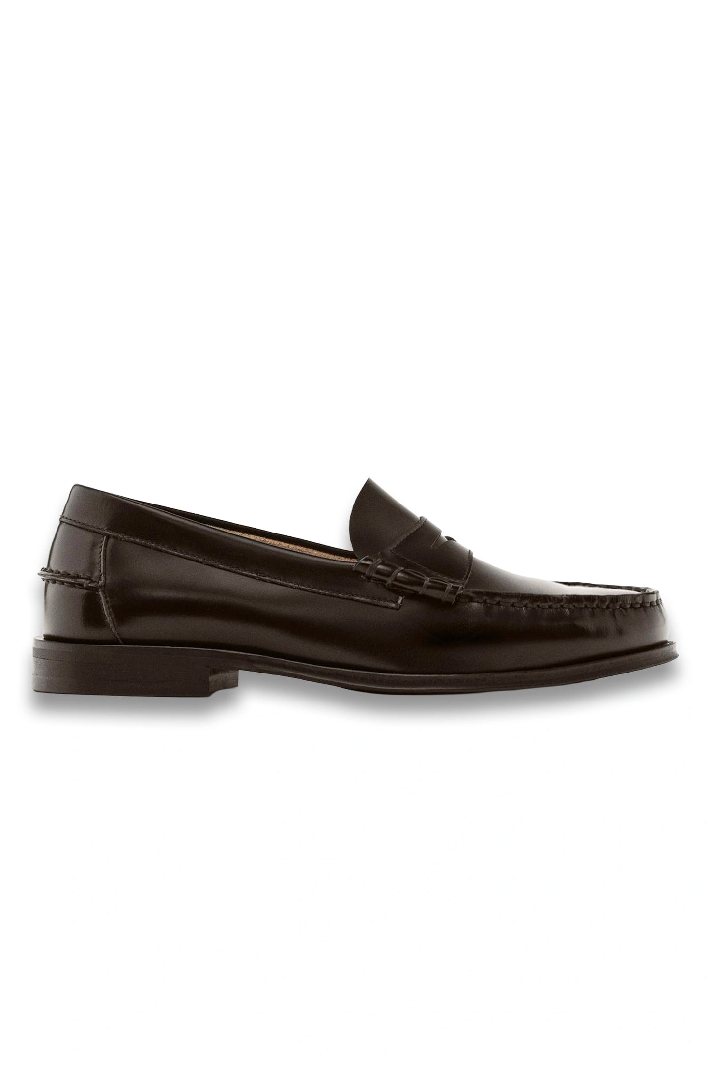 Leather Loafers with Penny Strap