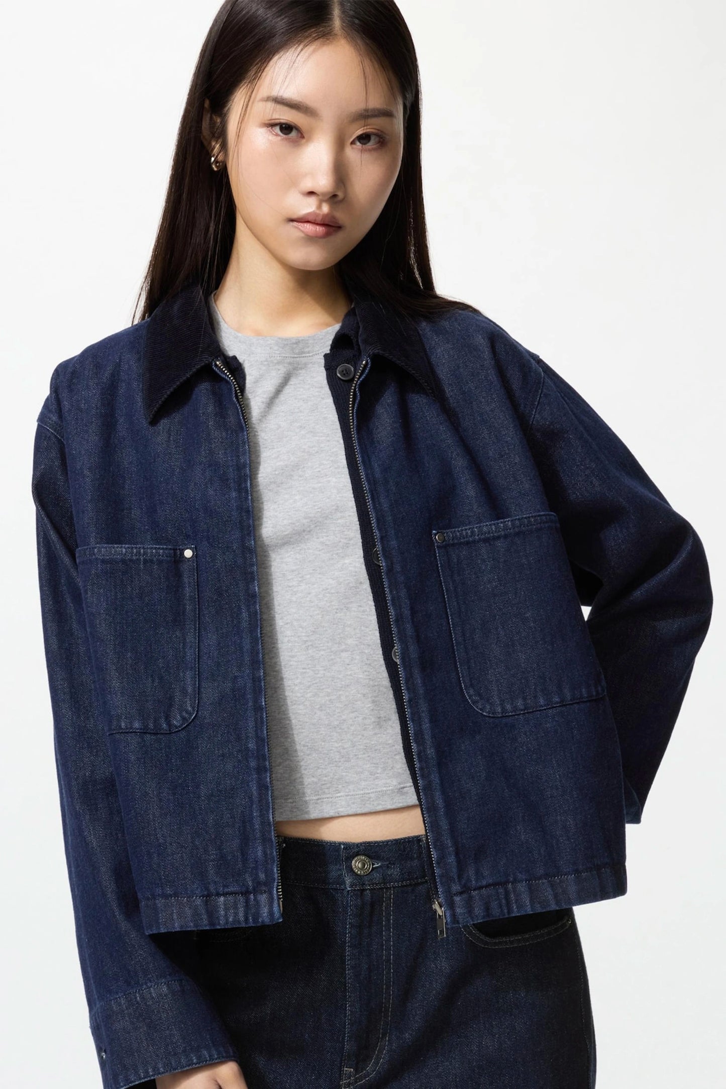 Zip-Up Short Jacket