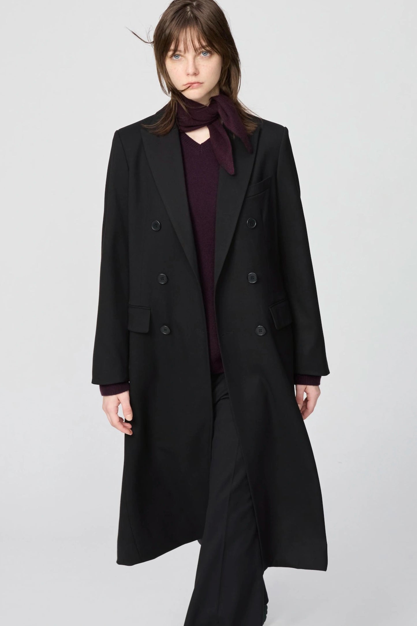 Double Breasted Long Coat