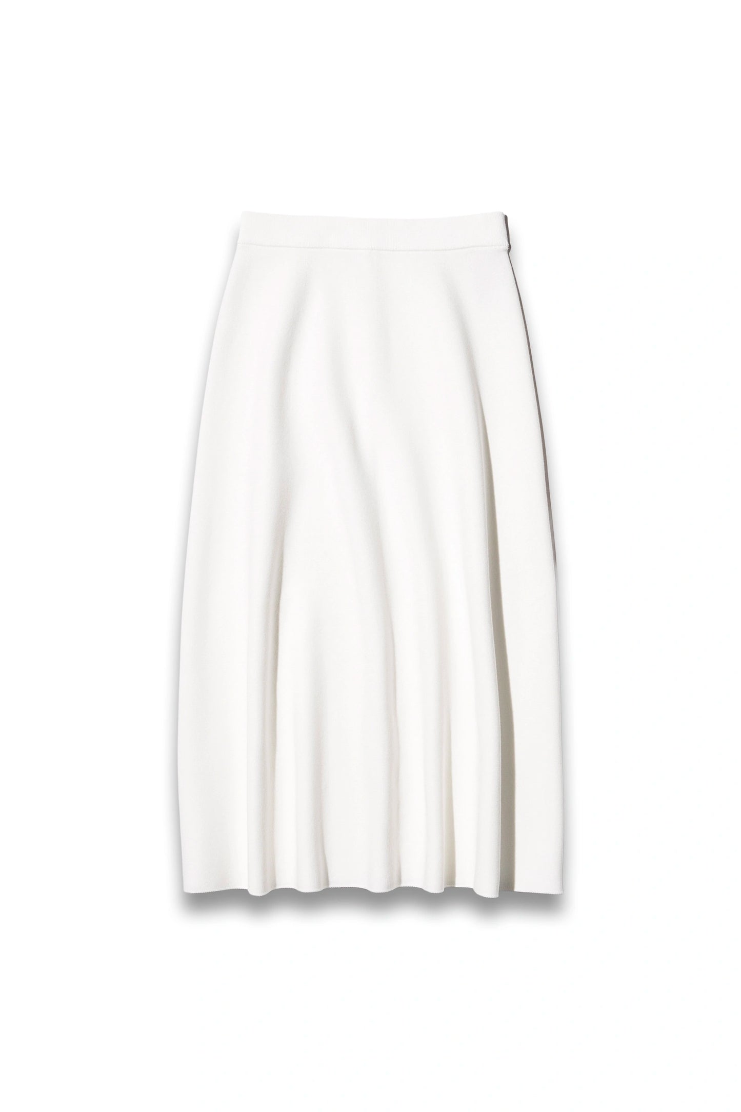 Washable Milano Ribbed Flare Skirt
