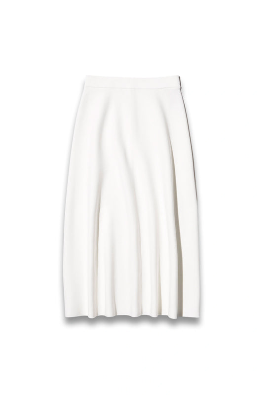 Washable Milano Ribbed Flare Skirt