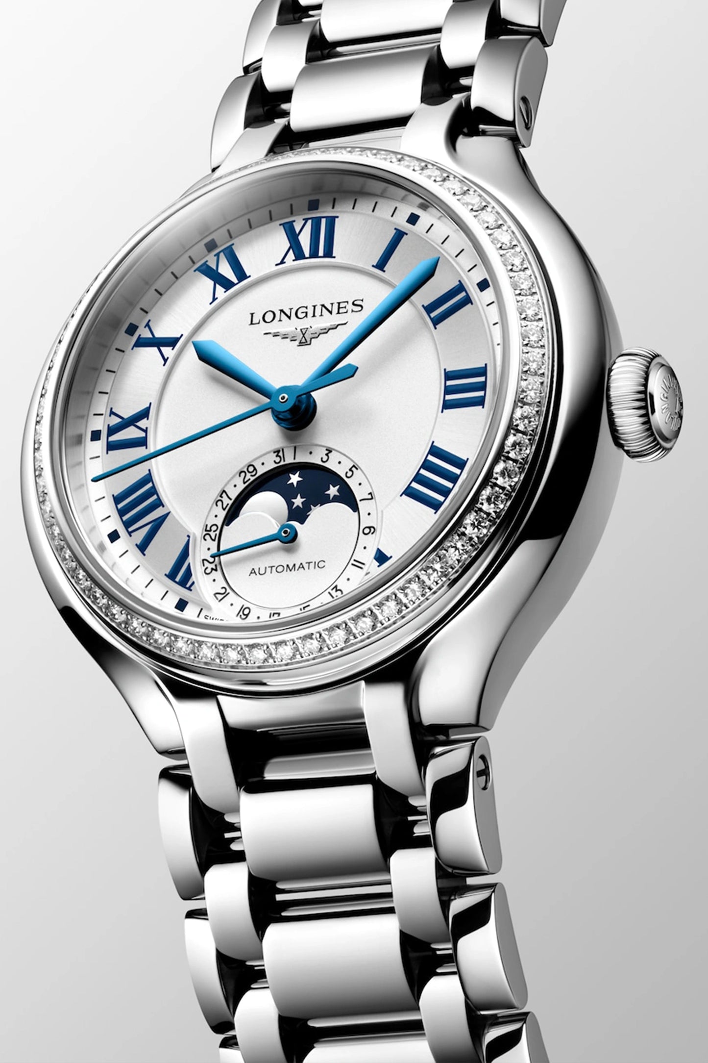 Primaluna Moonphase Watch - Diamond Case
