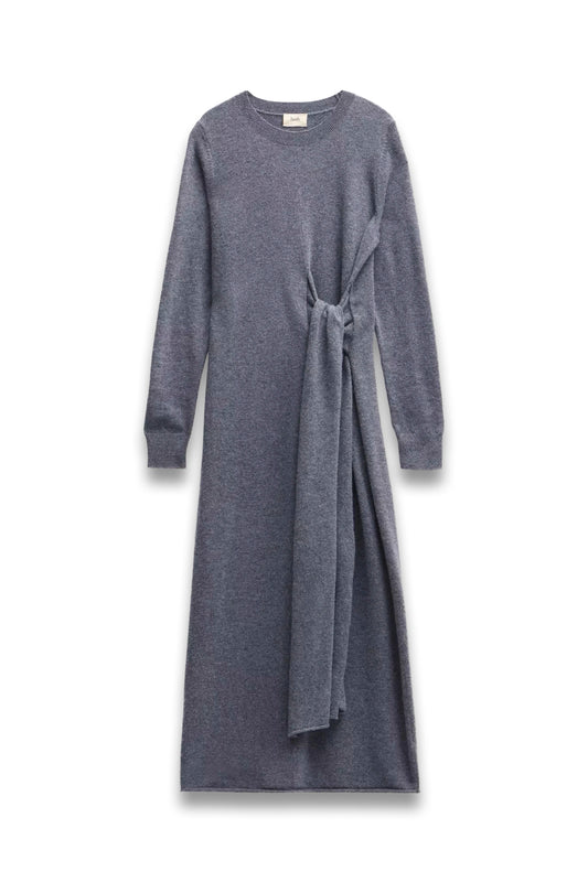 Tilly Tie Waist Merino Wool Midi Dress