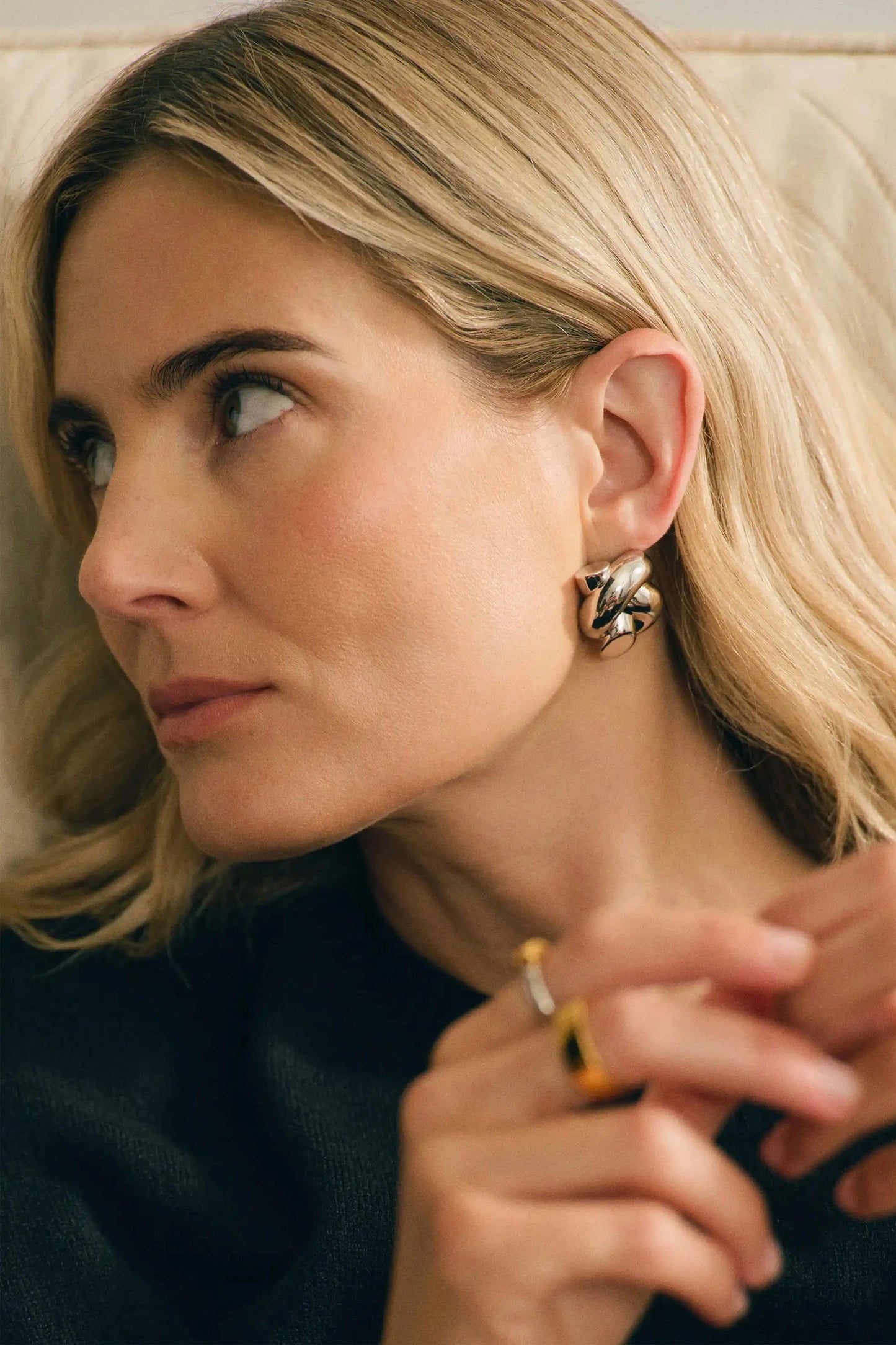 X Lucy Williams Knot Oversized Stud Earrings