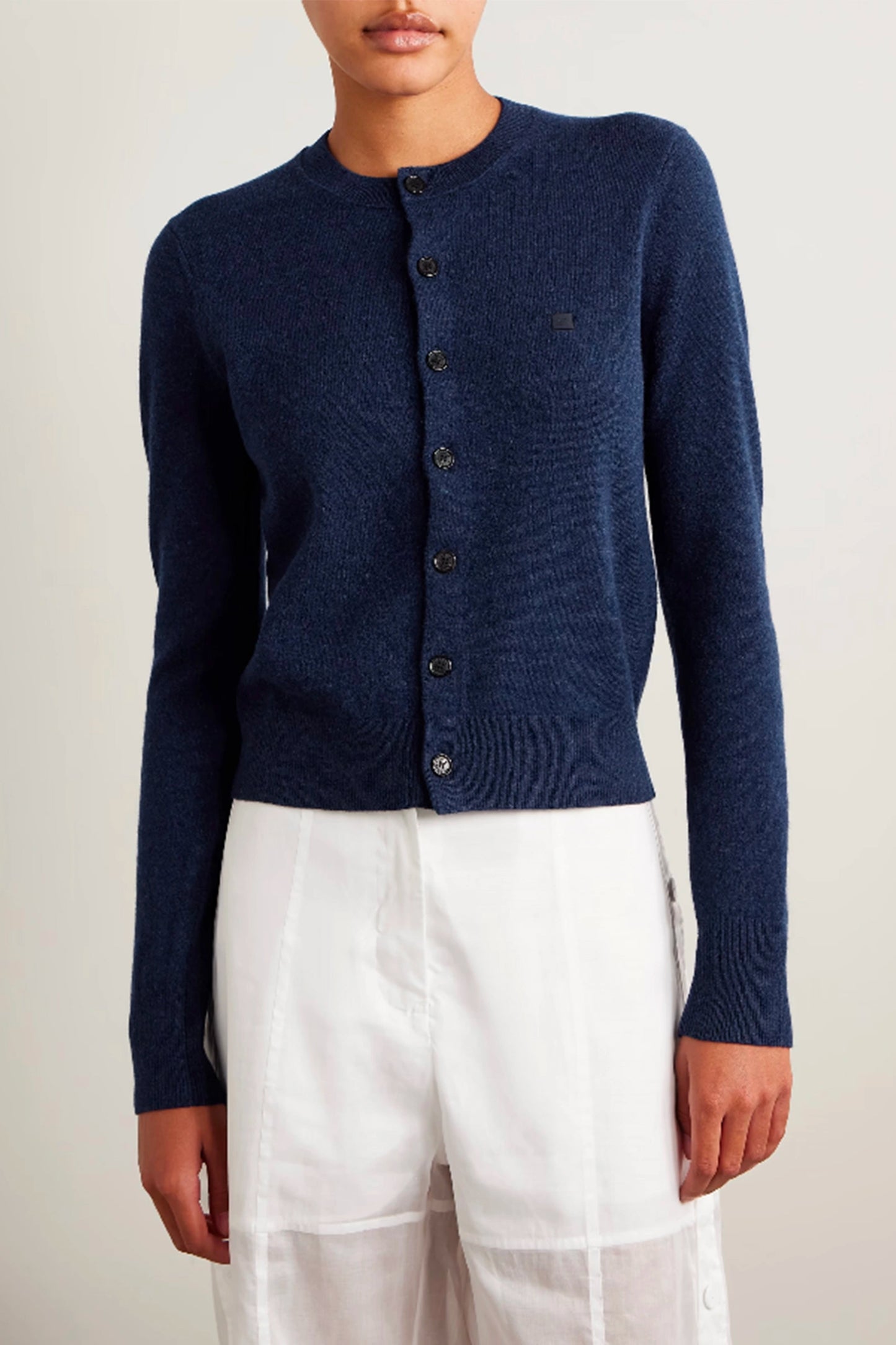 Appliquéd Wool Cardigan