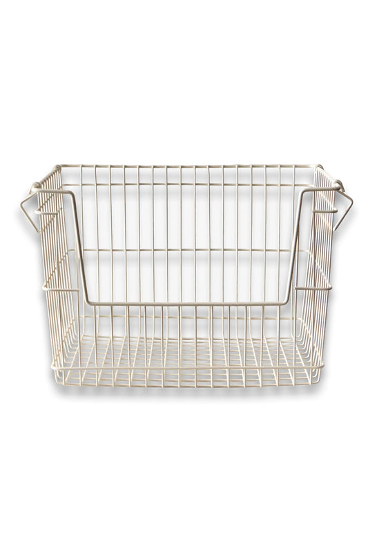 Stackable Lacquered Metal Basket