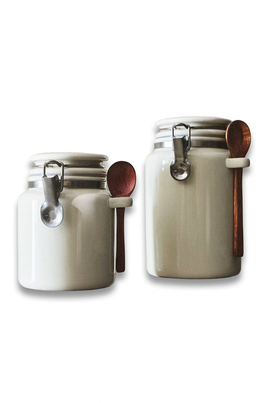 Ceramic Jar with Spoon