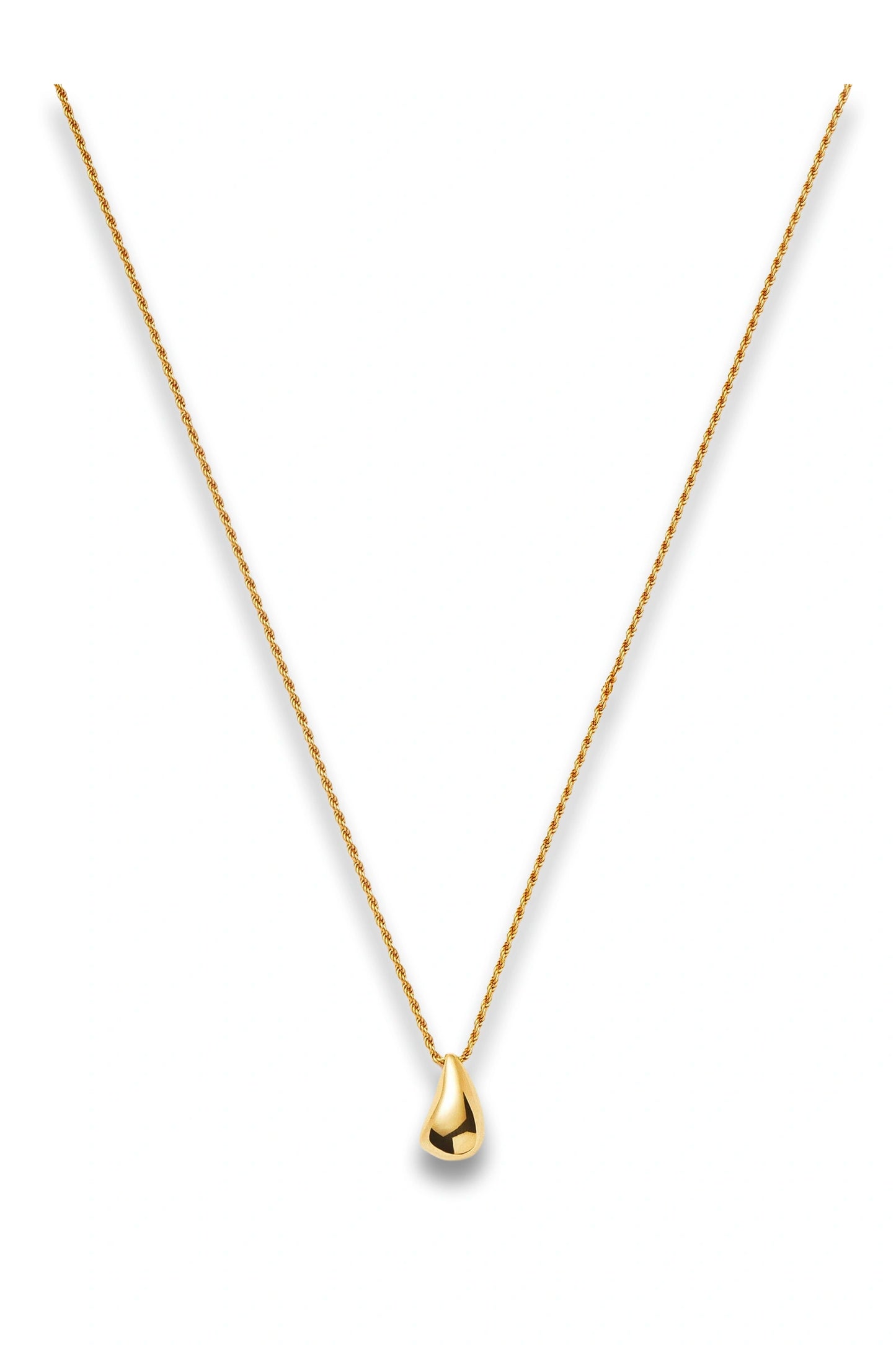 Savi Sculptural Droplet Pendant Necklace