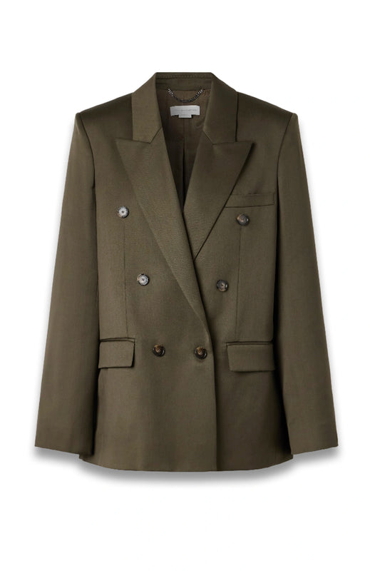 Double-breasted Wool-crepe Blazer
