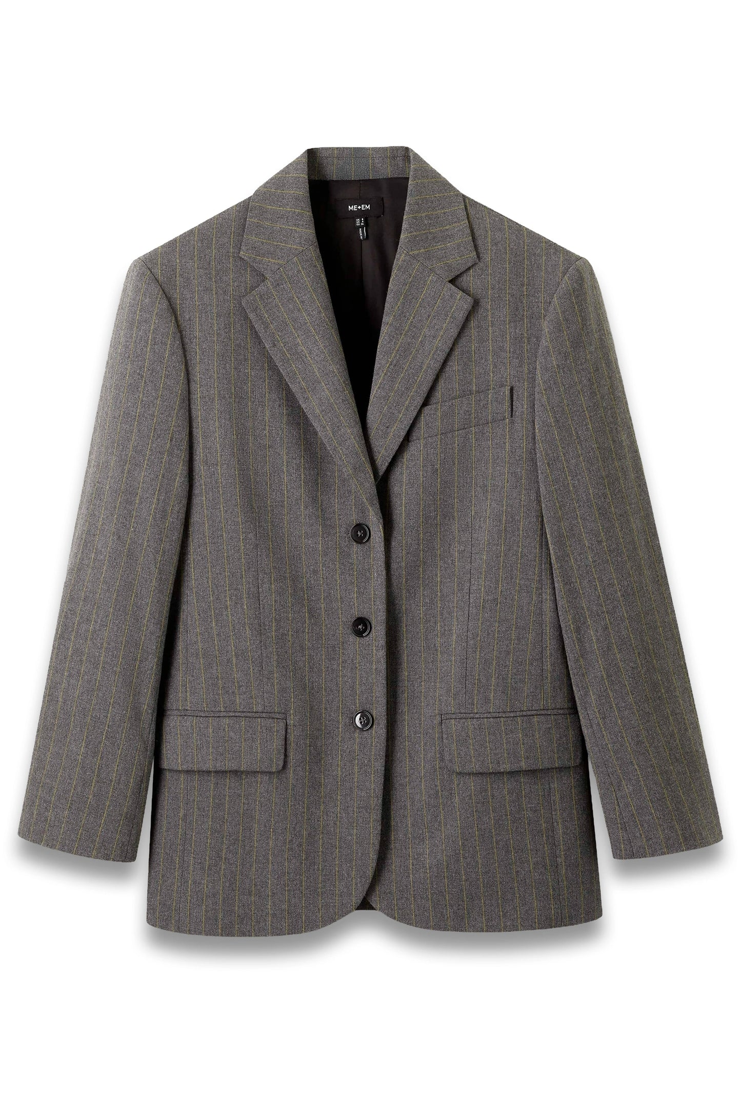Pinstripe Intelligent Oversized Blazer