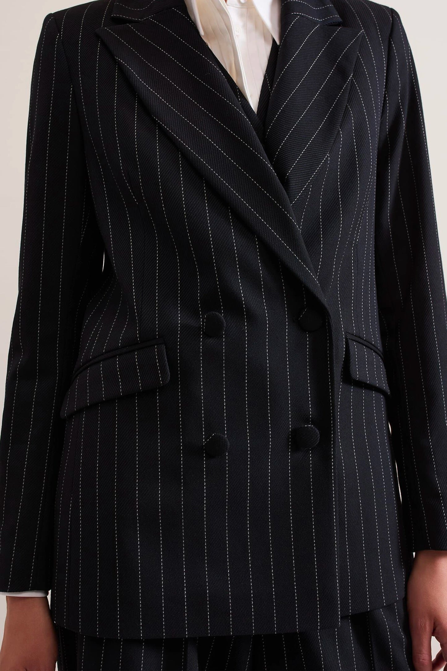 Pia Pinstripe Blazer