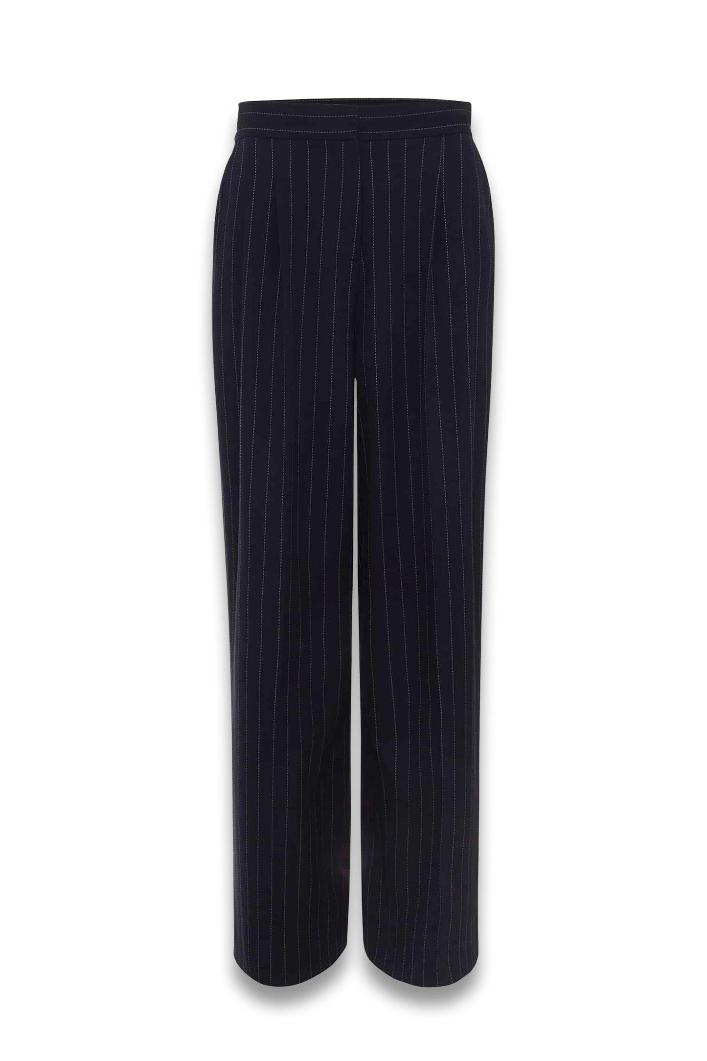 Pia Pinstripe Wide Leg Trousers