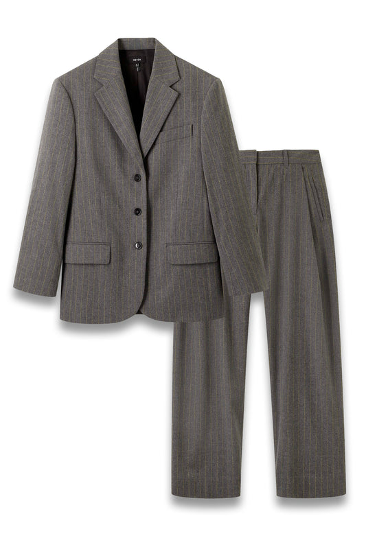 Pinstripe Intelligent Oversized Blazer and Clever Pinstripe Trouser