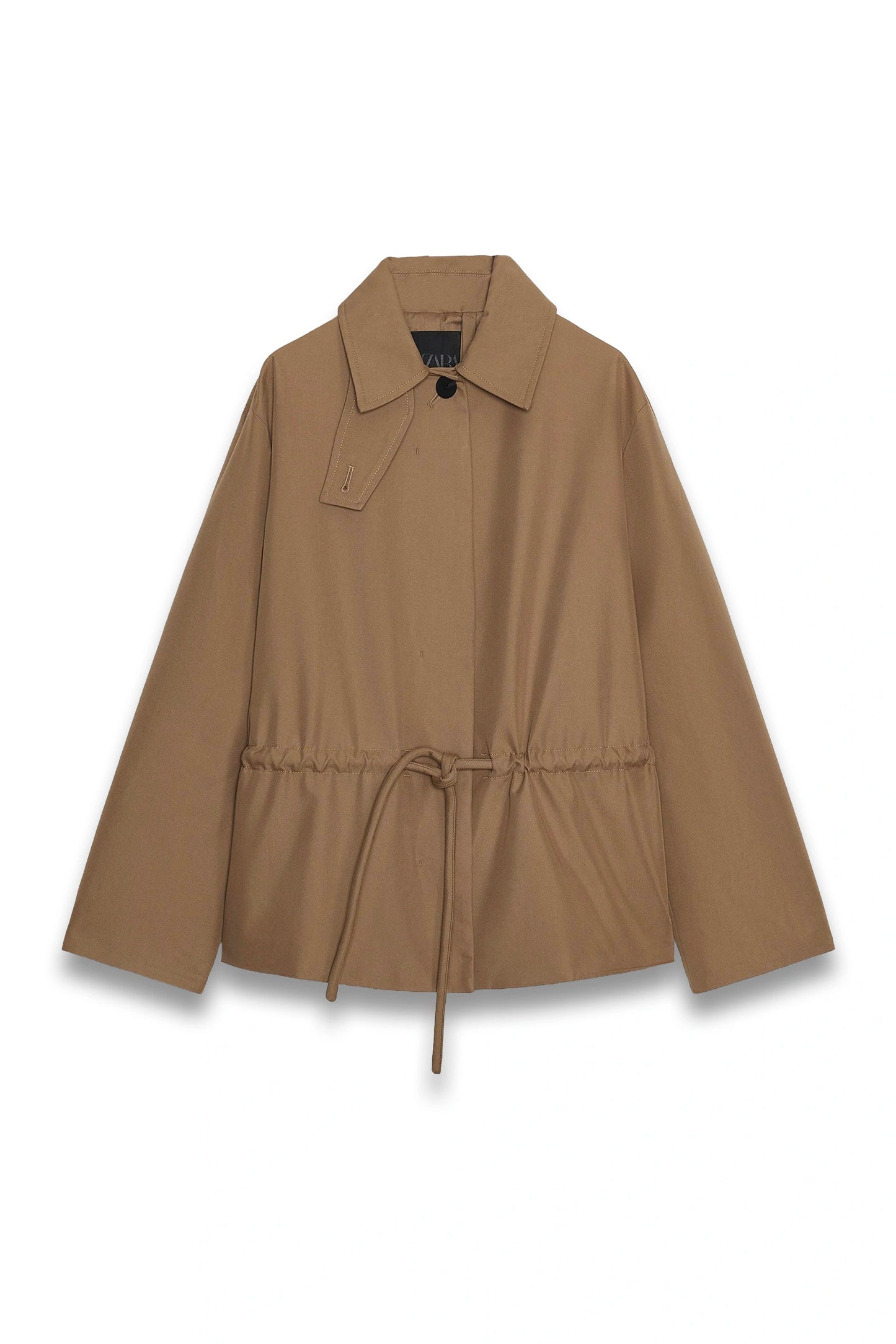 ZW Collection Short Parka With Adjustable Waist