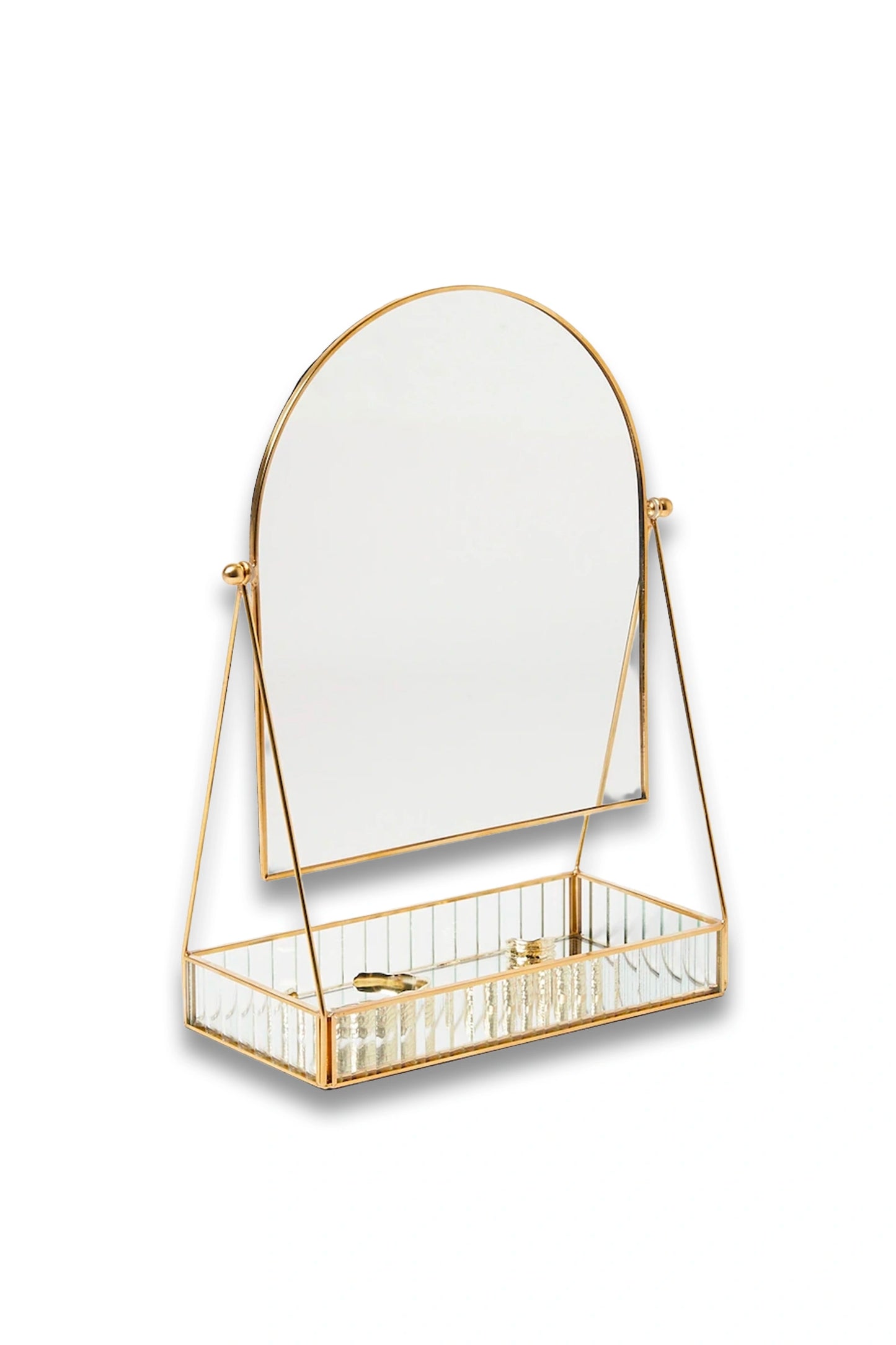 Loire Gold & Glass Dressing Table Mirror