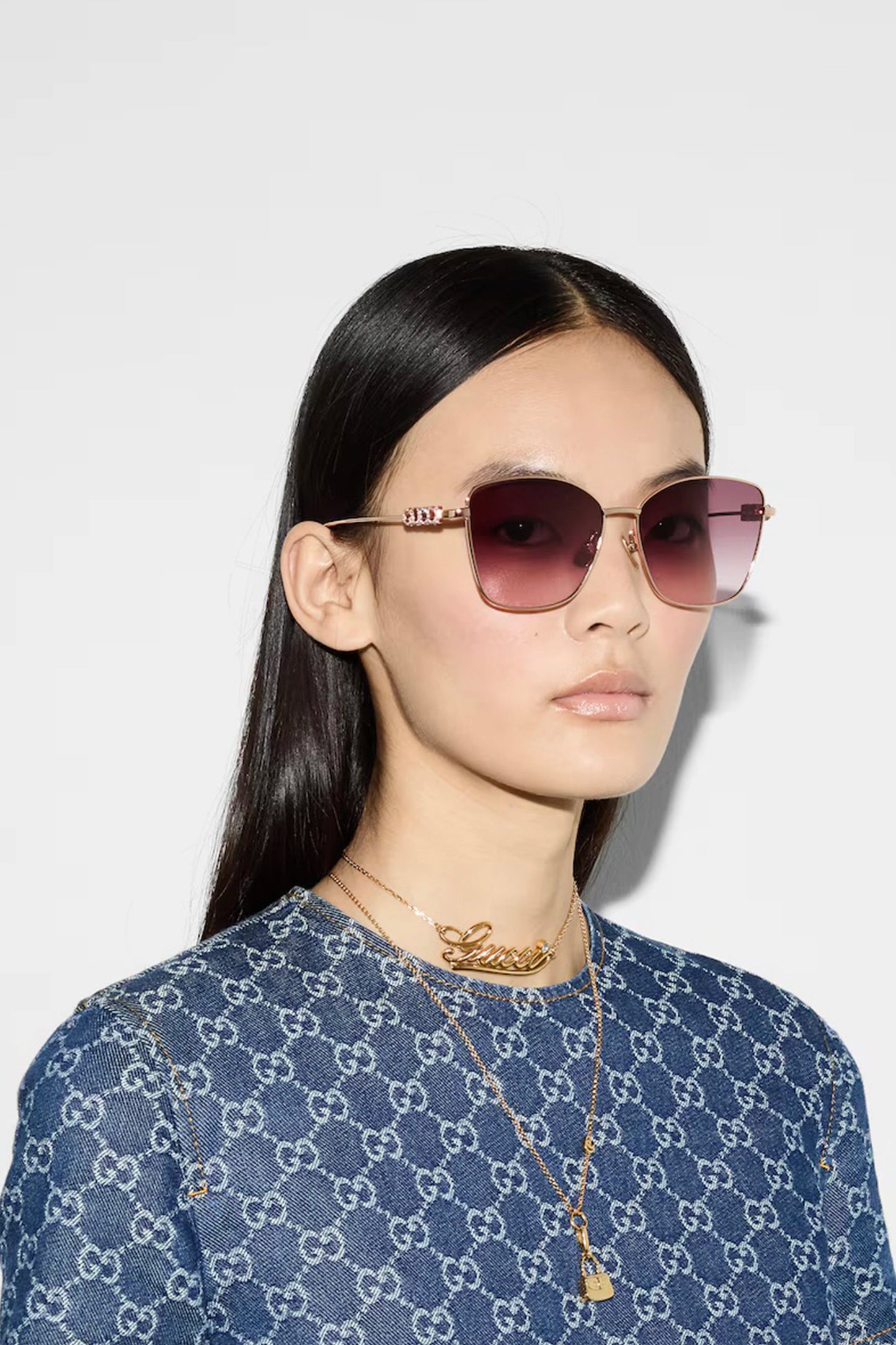 Low Nose Bridge Fit Butterfly Sunglasses