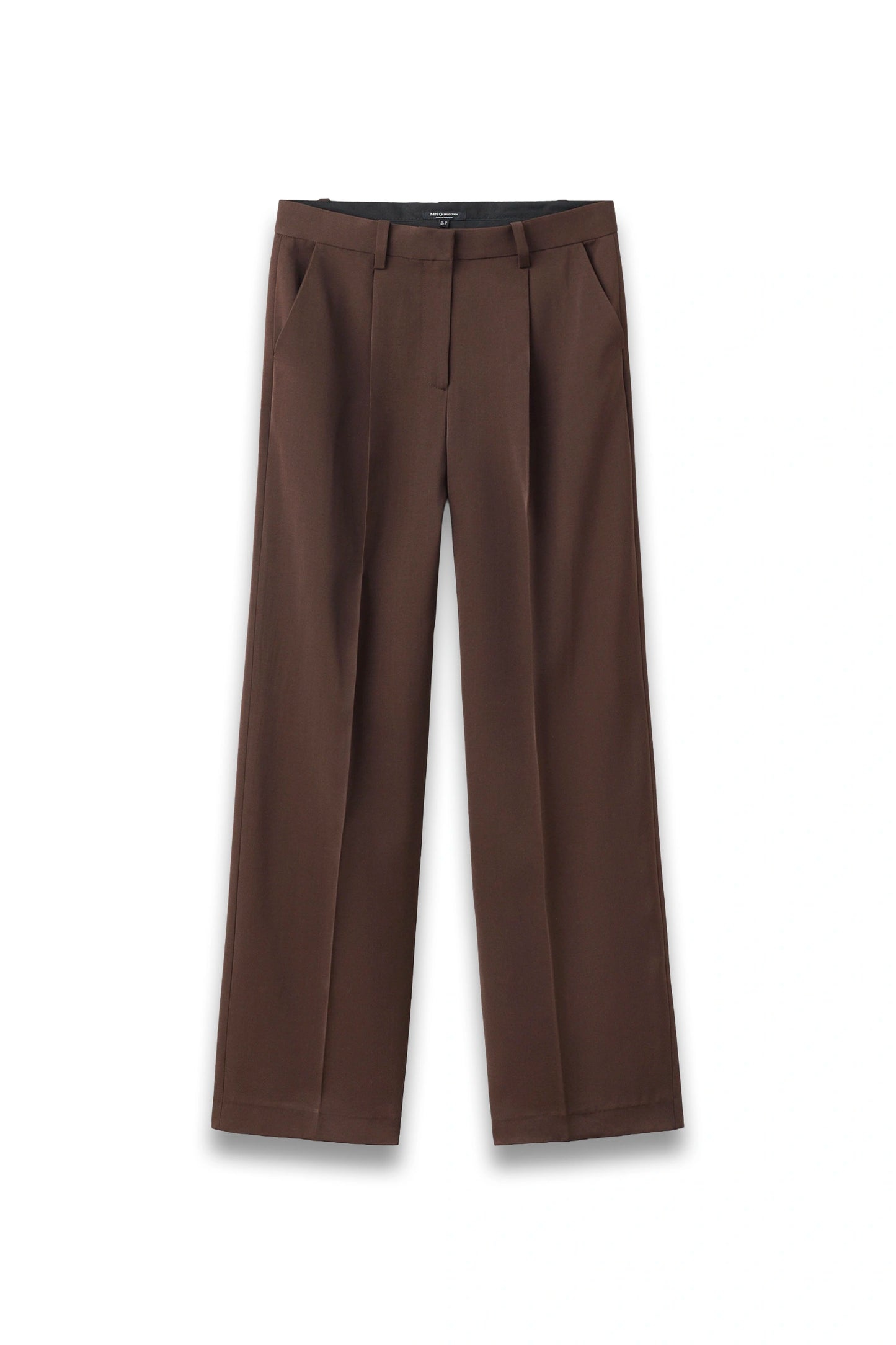 Pleated Straight-leg Suit Trousers