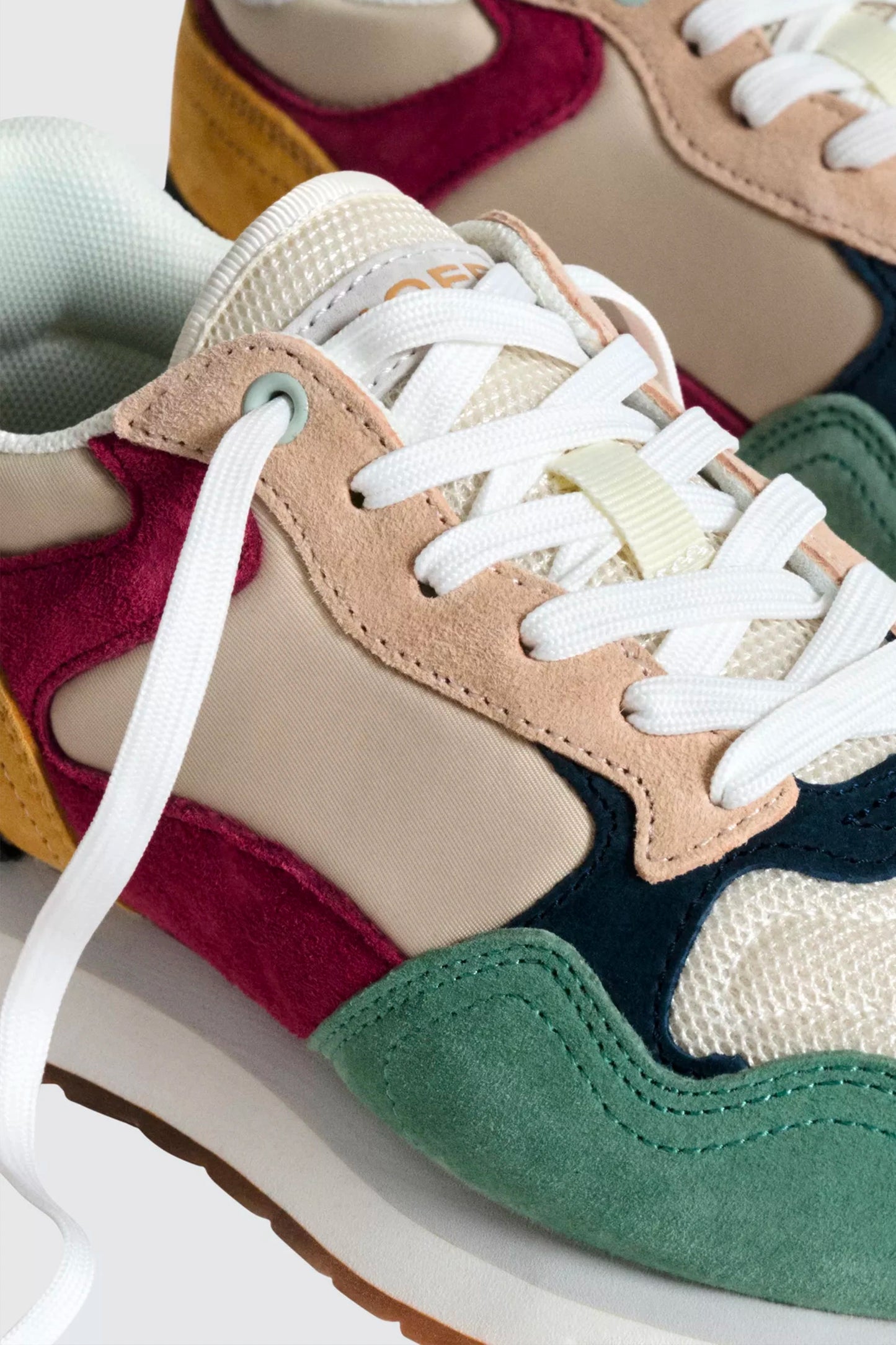Montreal Suede Lace Up Trainers, Multi