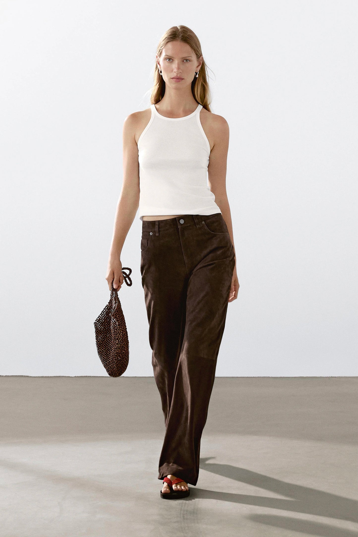 Suede Leather Trousers
