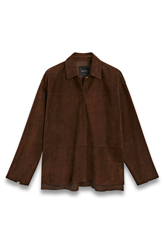 Suede Leather Overshirt