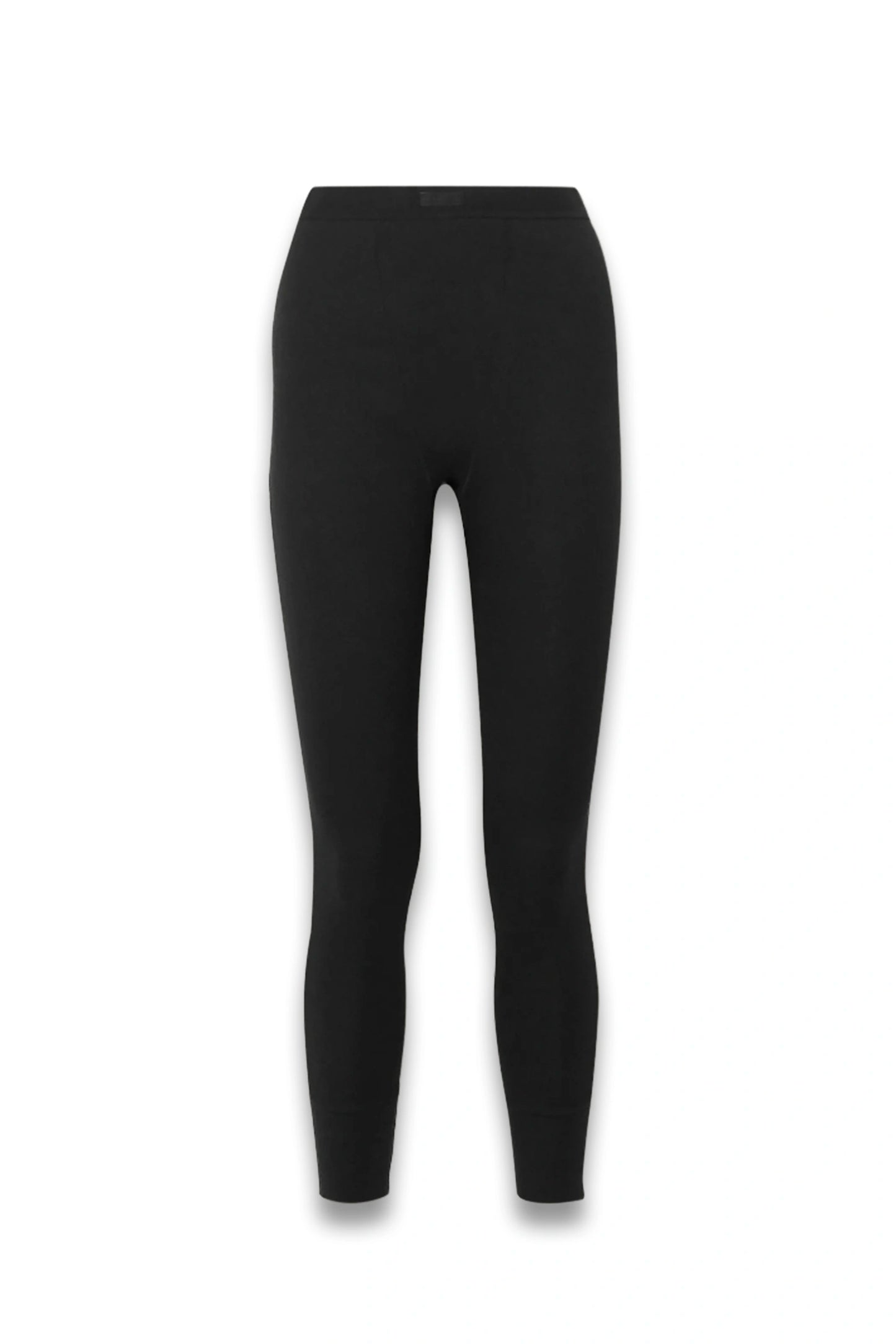 Thermal Ribbed Cotton-blend Leggings - Soot