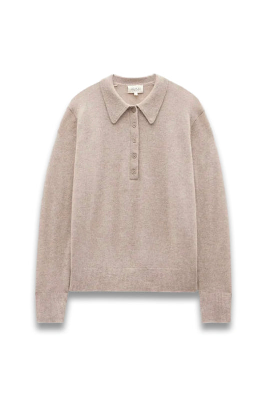 Cashmere Long Sleeve Polo Jumper