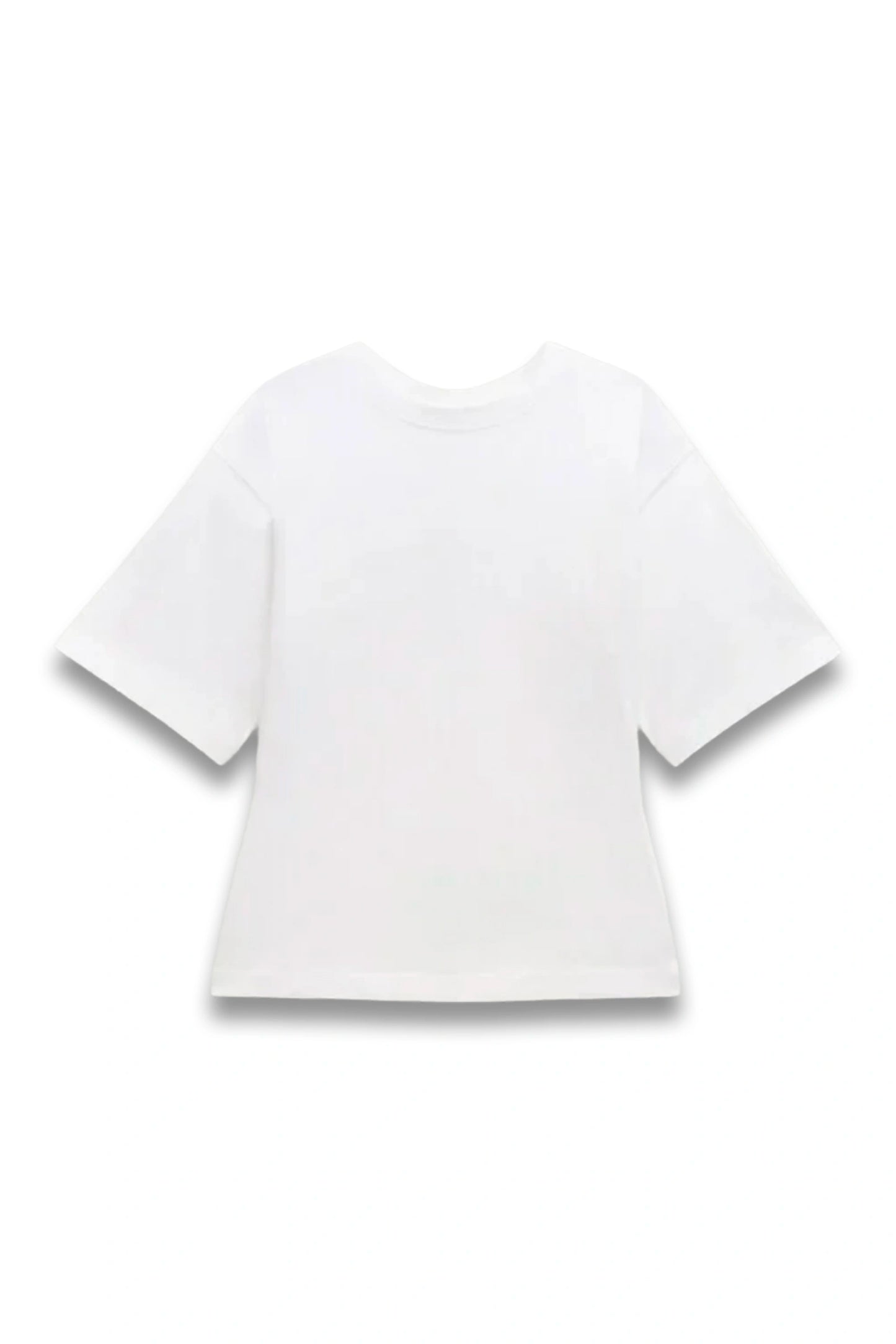 Zip Back Cotton T-Shirt