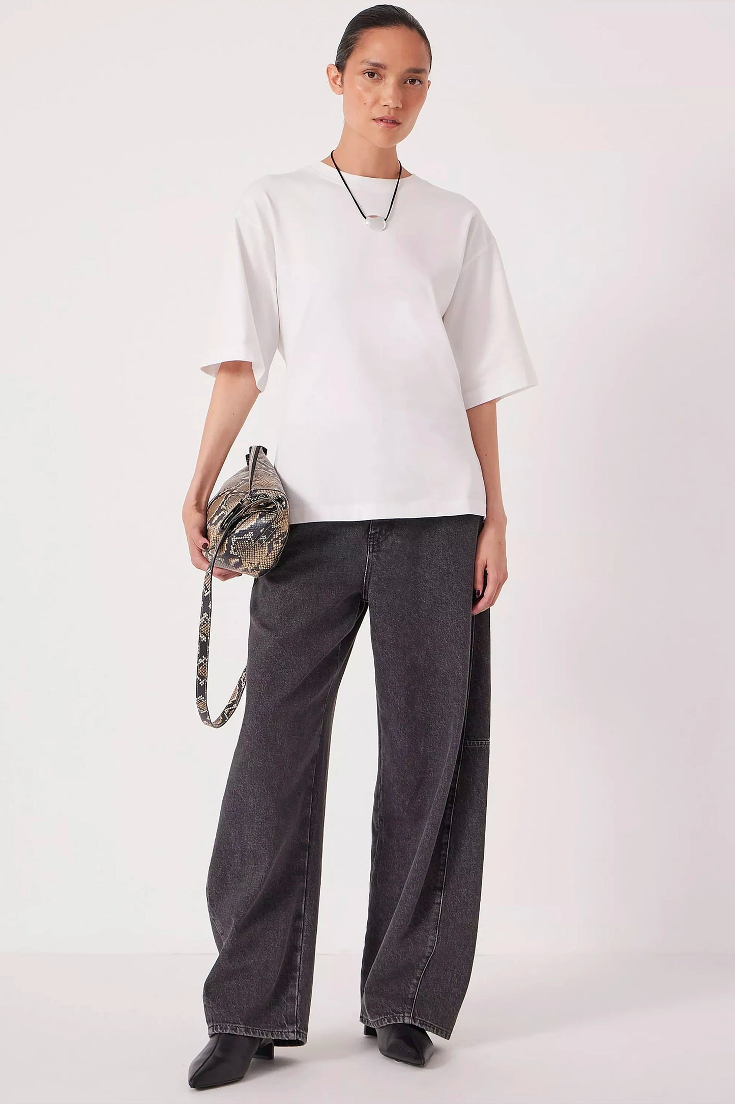 Zip Back Cotton T-Shirt
