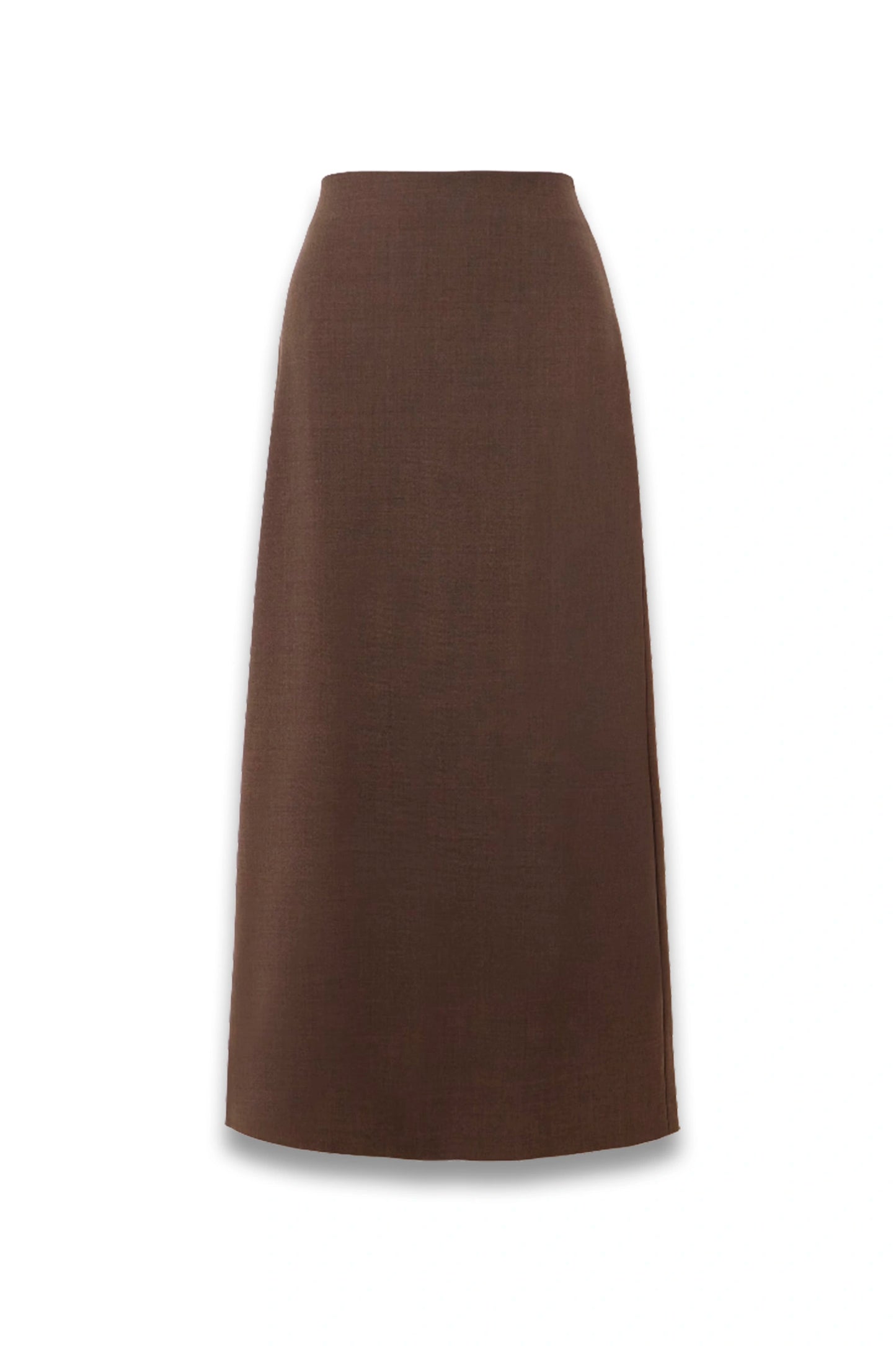 Samos Wool-blend Twill Midi Skirt