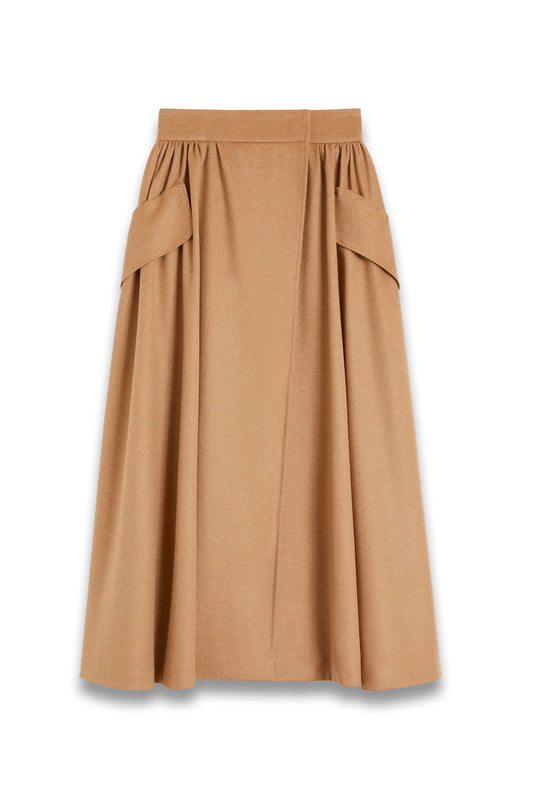 Camel Drap Skirt