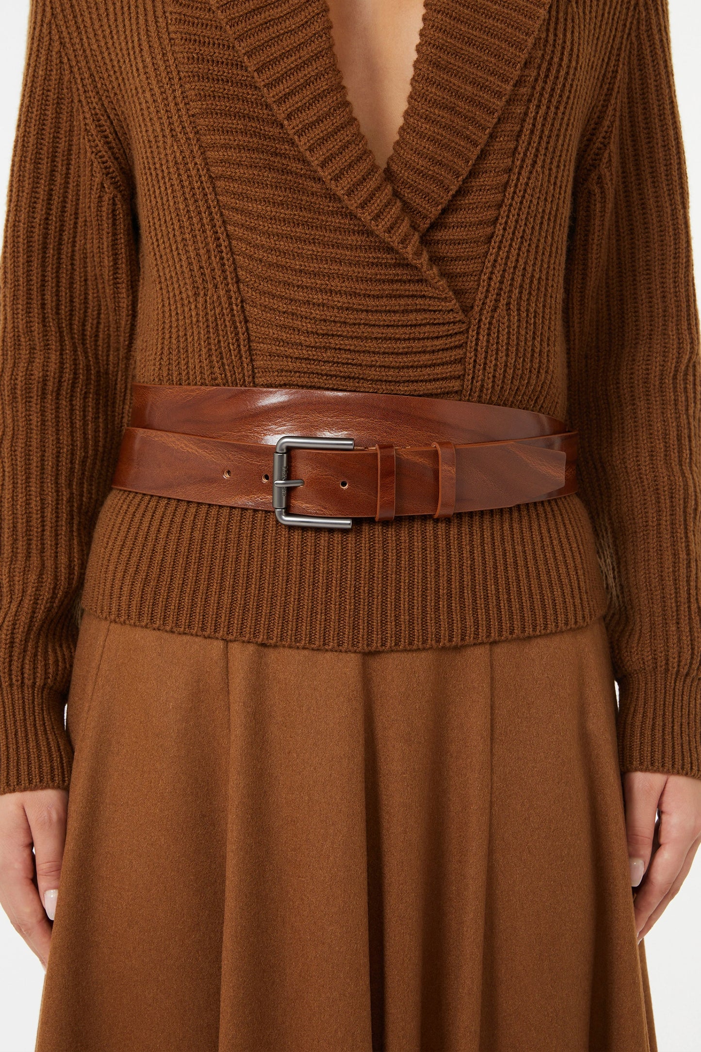 Long Leather Belt