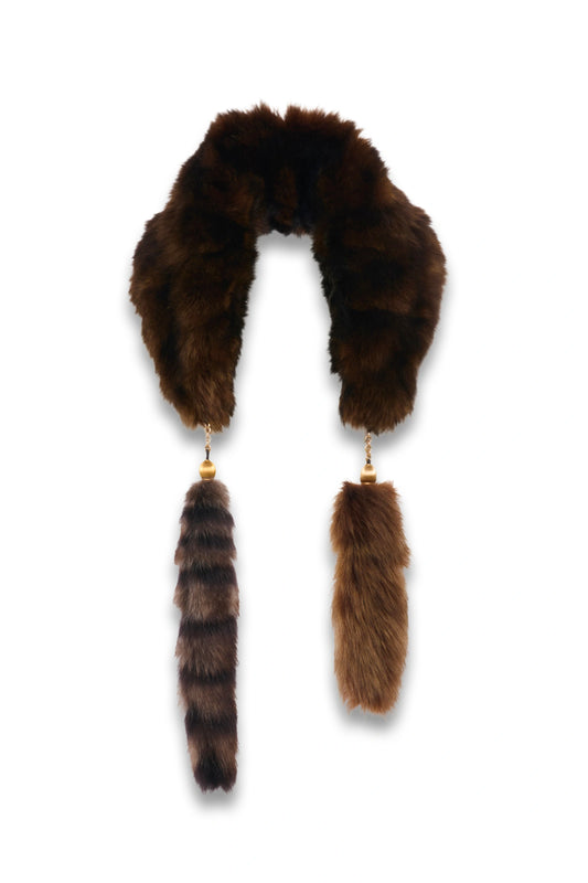 The Treasure Tails Scarf in Shearling