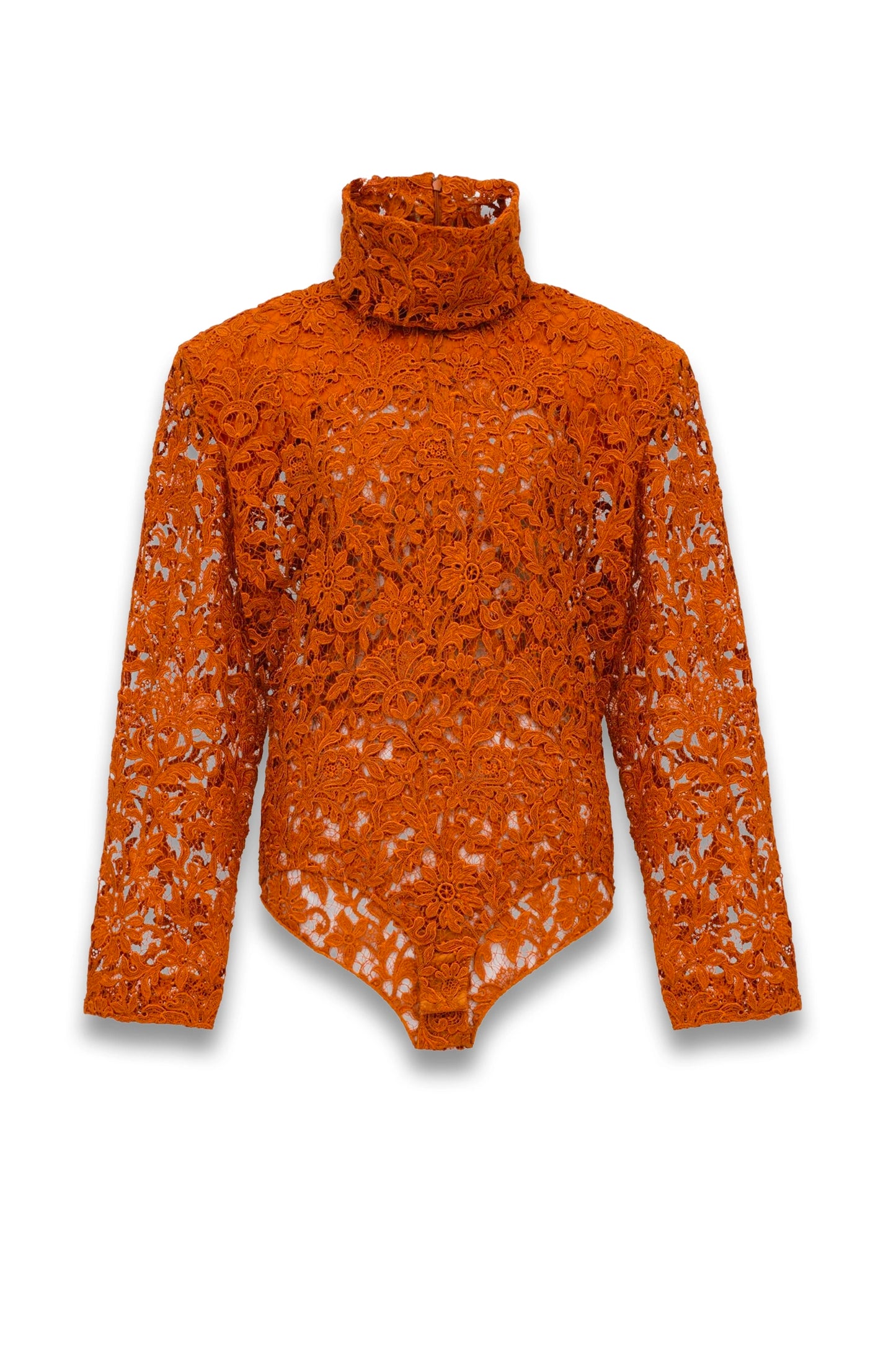 Boxy Bodysuit in Guipure Lace