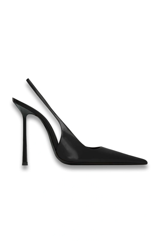 Vendome Slingback Pumps in Glazed Leather