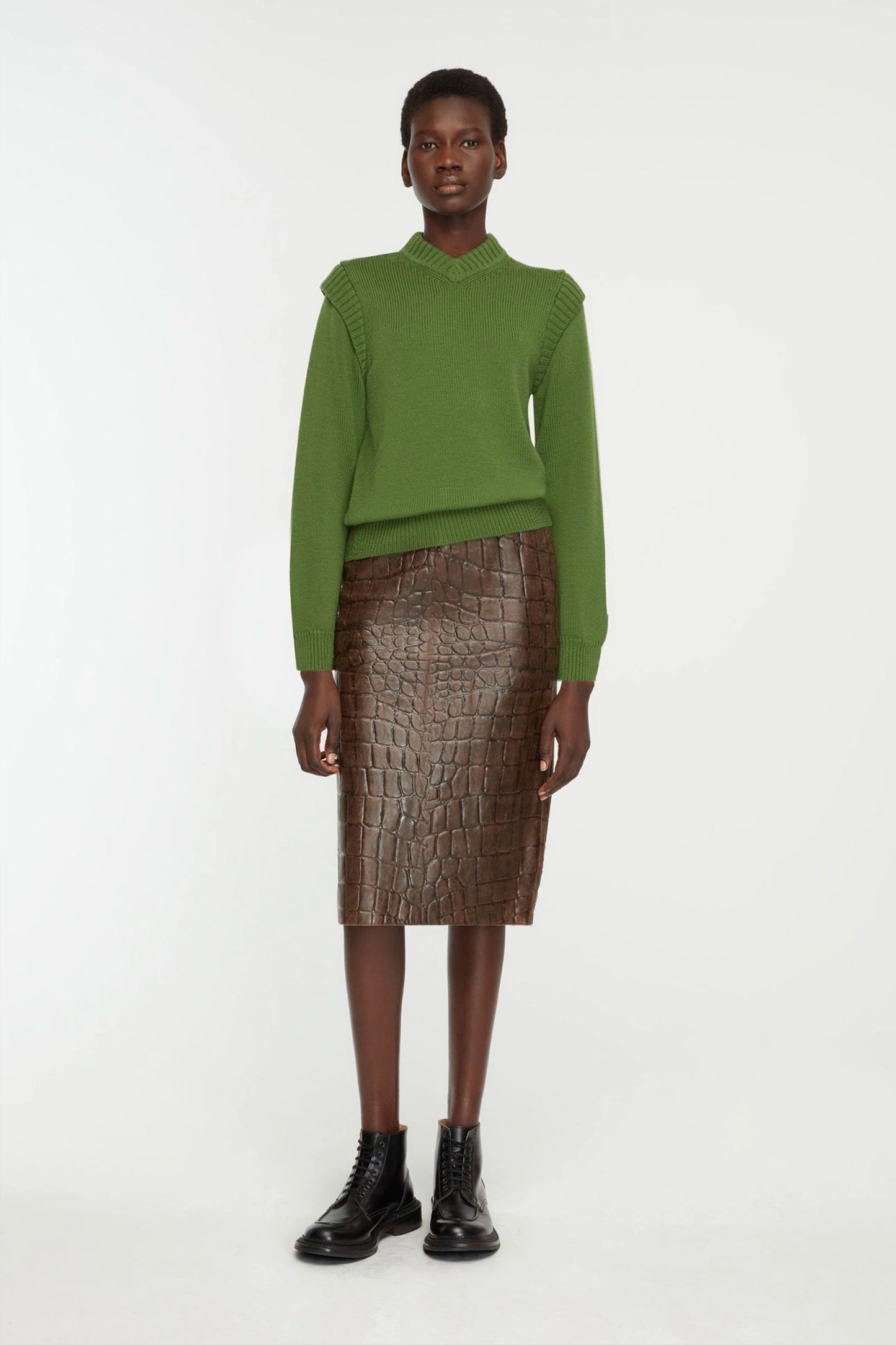 Kit Knit in Forest Green Merino Wool