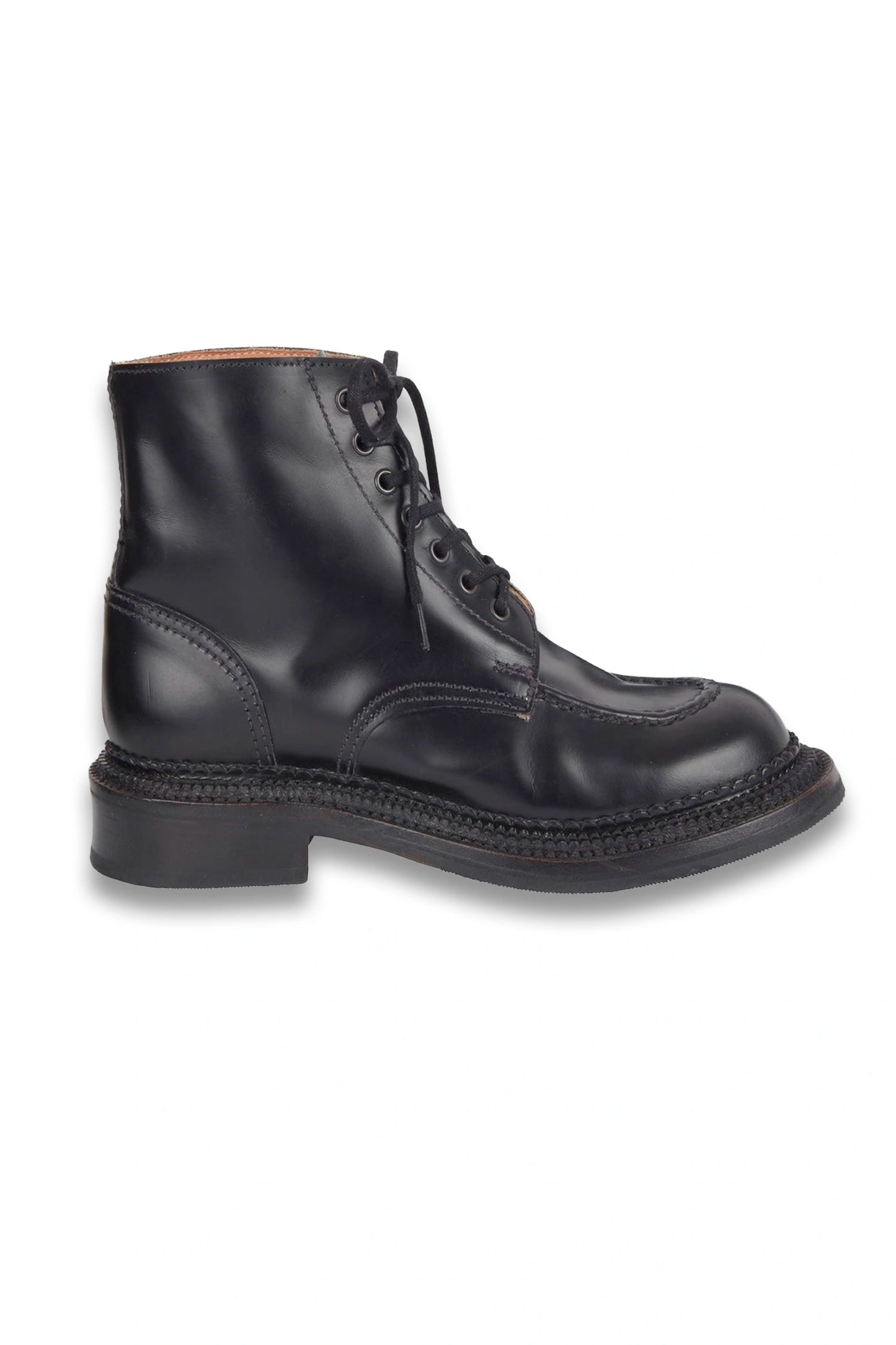 Grenson X Emilia Wickstead Valdine Boots in Black Leather