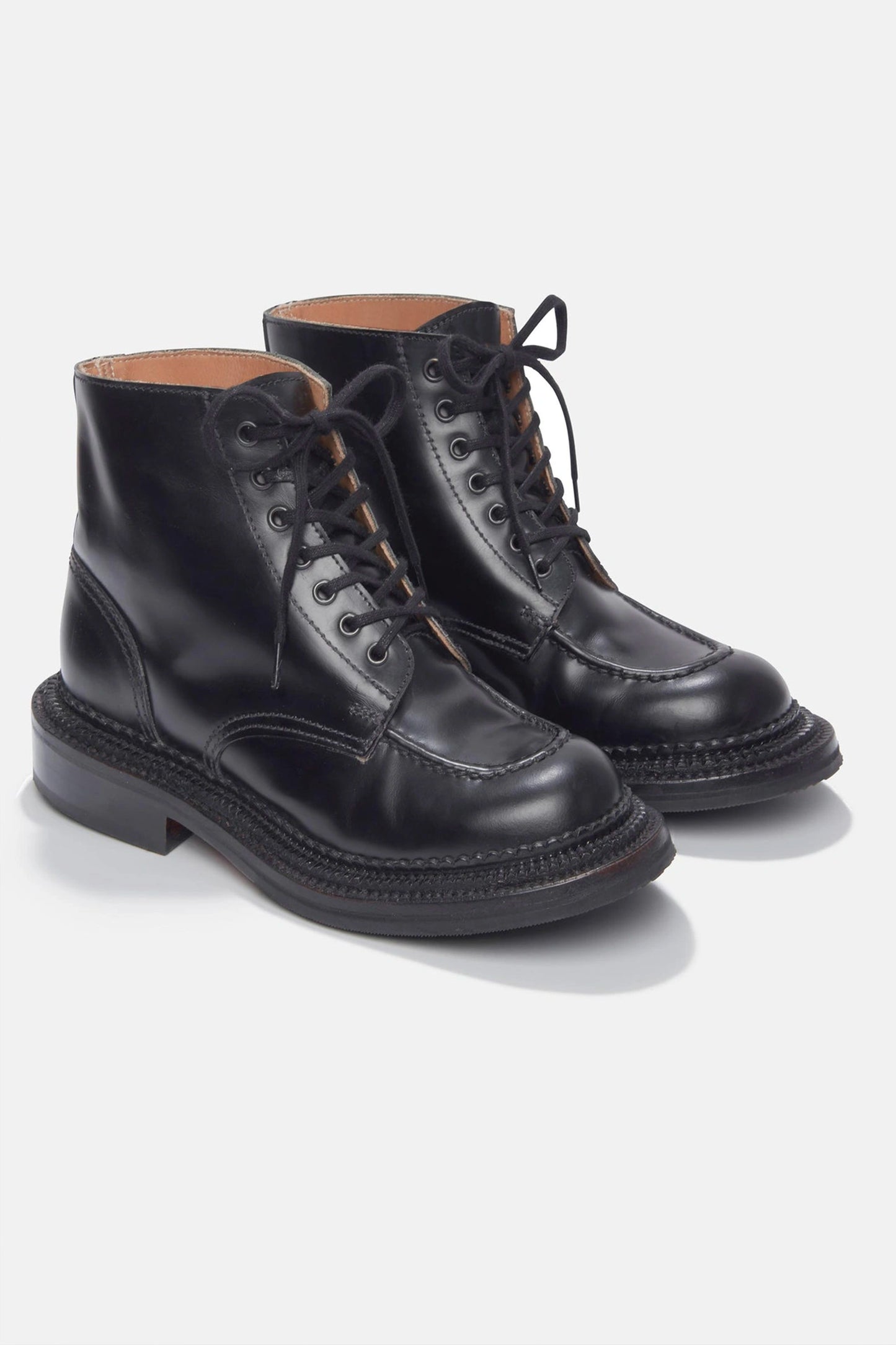Grenson X Emilia Wickstead Valdine Boots in Black Leather