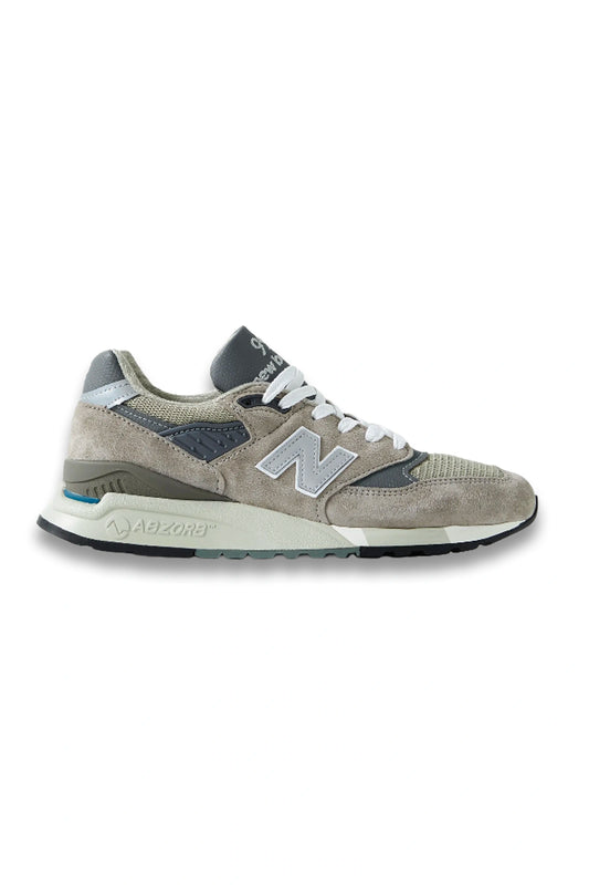 Made in USA 998 Core Rubber-trimmed Leather, Mesh and Suede Sneakers