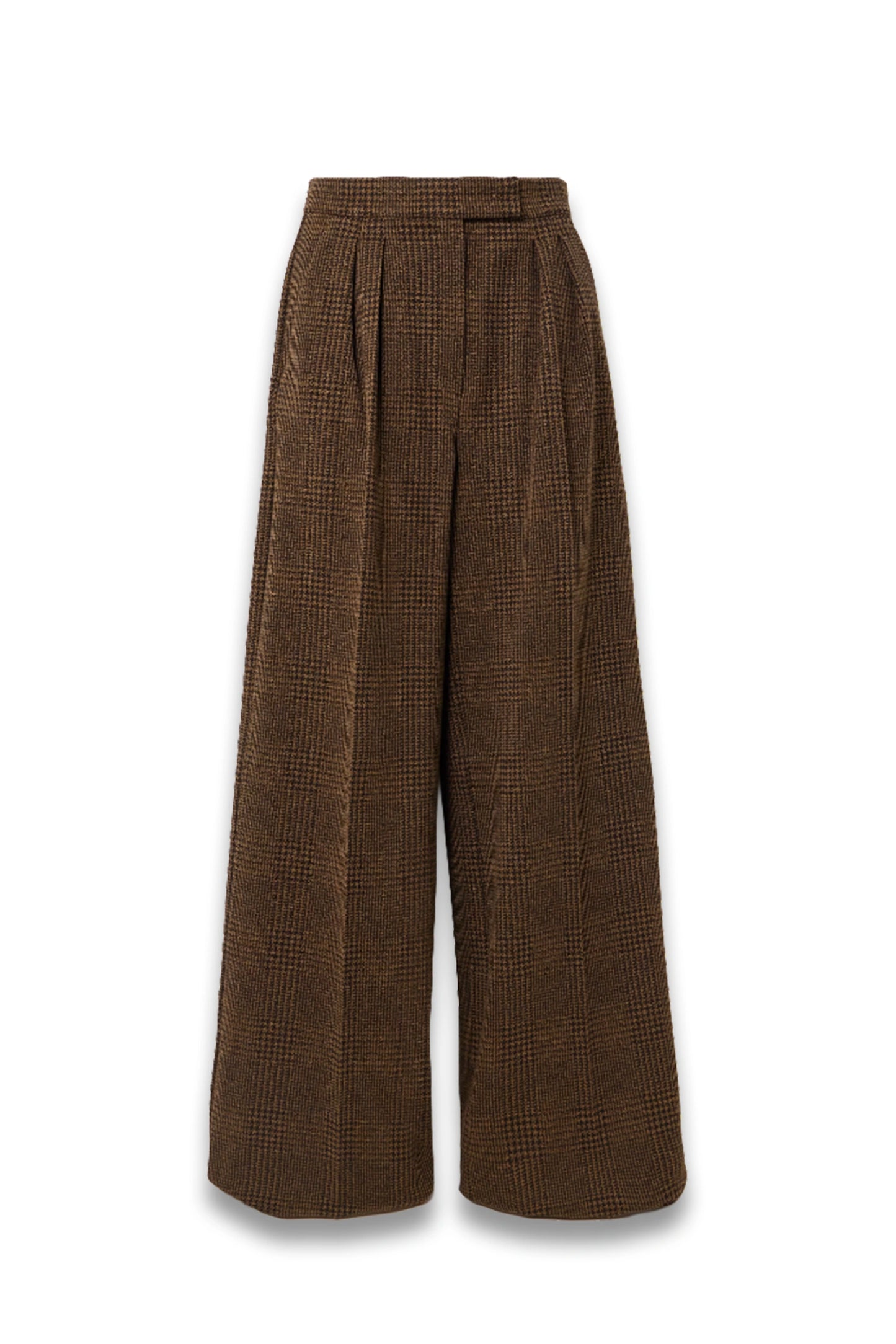 Ponza Houndstooth Cotton-blend Wide-leg Pants