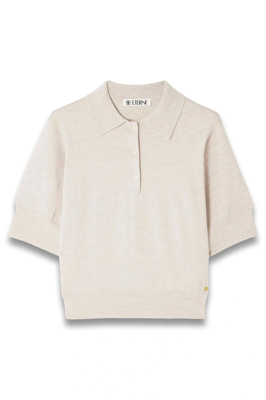 Journey Embellished Cashmere Polo Shirt