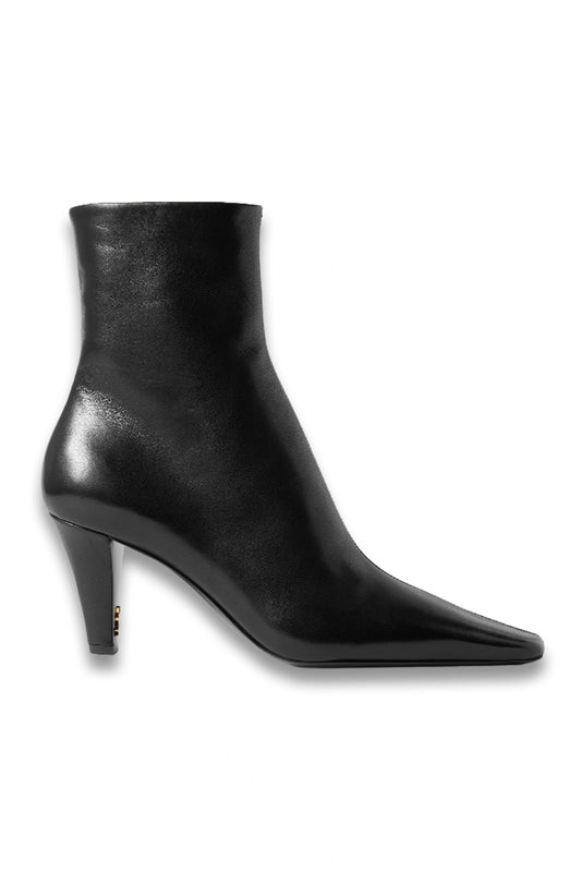 Jill Embellished Leather Ankle Boots