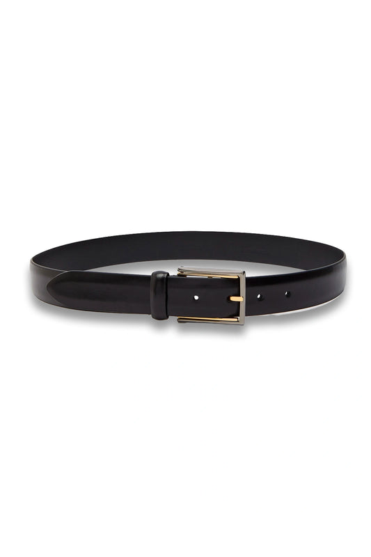Glossed Leather Belt