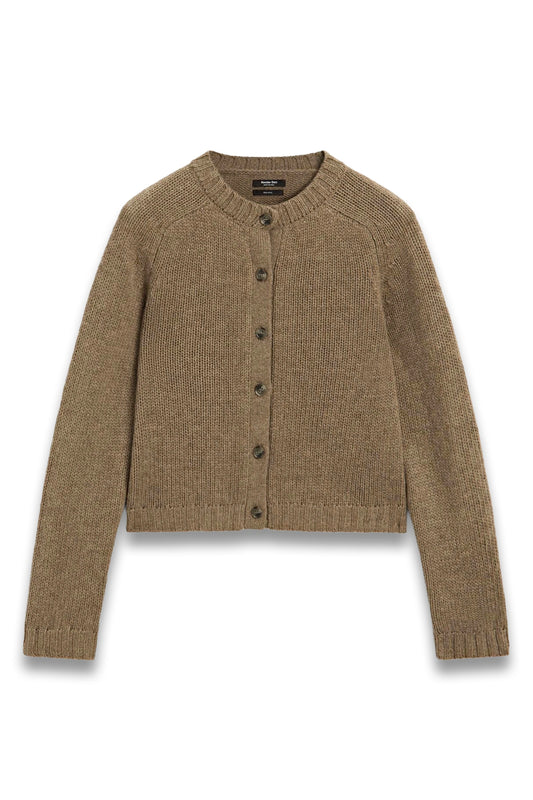 100% Wool Raglan Sleeve Knit Cardigan