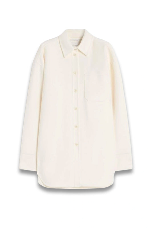 Oversized Double Cloth Shirt - Runway - Milk